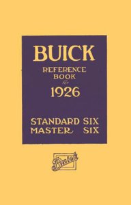 1926 Buick Standard 6, Master 6 Owner's Manual