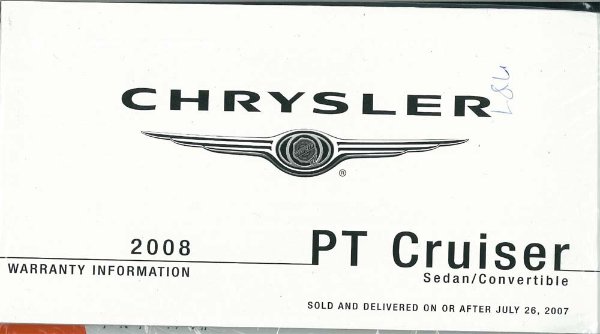 2008 Chrysler PT Cruiser Owner's Manual