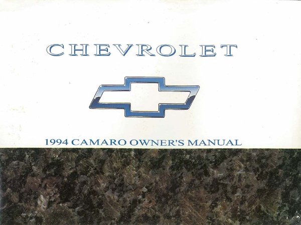 1994 Chevrolet Camaro Owner's Manual