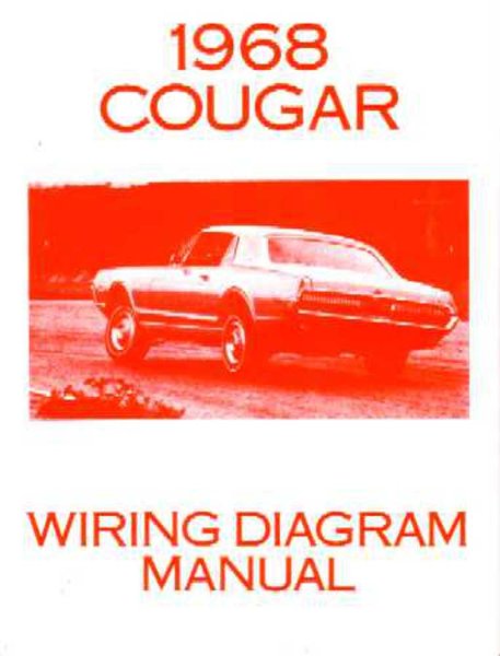 1968 Mercury Cougar Wiring Diagrams Manual