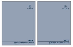 2007–2009 Acura MDX Factory Shop Service Manual