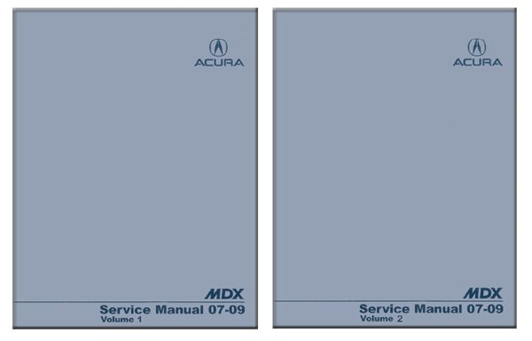 2007–2009 Acura MDX Factory Shop Service Manual