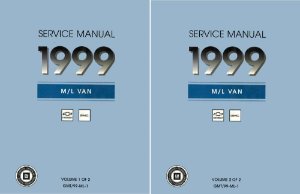 1999 Chevrolet Truck Astro, Safari Factory Shop Service Manual