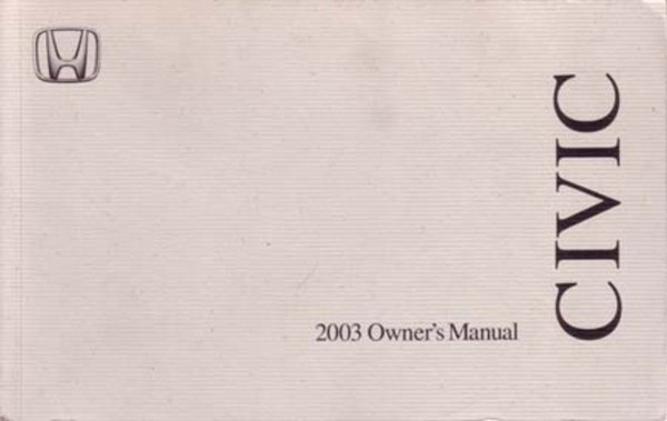 2003 Honda All Models Owner's Manual
