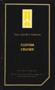1986 Oldsmobile Custom Cruiser Owner's Manual