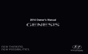 2014 Hyundai Genesis Owner's Manual