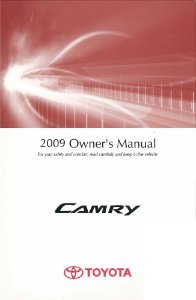 2009 Toyota Camry Owner's Manual