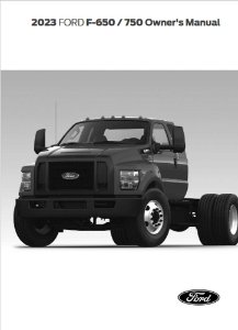 2023 Ford F-650, F-750 F-SUPER DUTY Owner's Manual