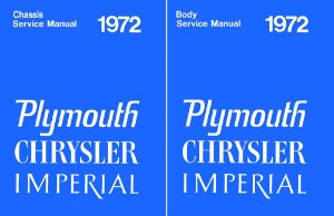1972 Chrysler Imperial, New Yorker, Newport, Town & Country Factory Shop Service Manual