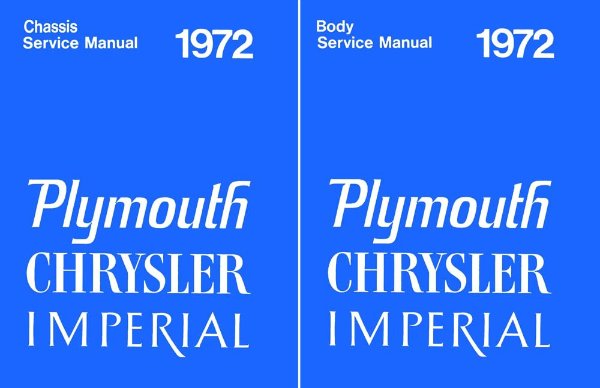 1972 Chrysler Imperial, New Yorker, Newport, Town & Country Factory Shop Service Manual