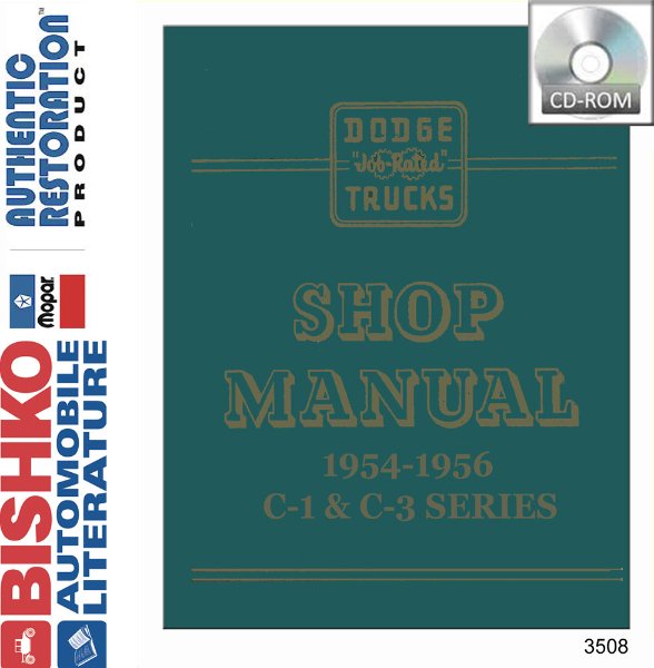 1954–1956 Dodge Truck C-1 C-3 SERIES Factory Shop Service Manual