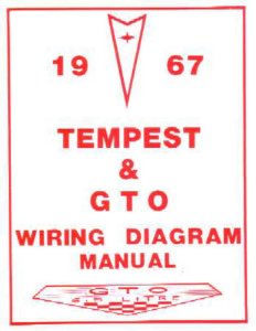 1967 Pontiac GTO, Tempest Wiring Diagrams Manual