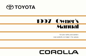 1997 Toyota Corolla Owner's Manual