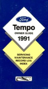 1991 Ford Tempo Owner's Manual