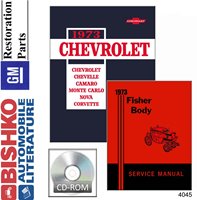 1973 CHEVROLET Body, Chassis & Electrical Service Manual sample image