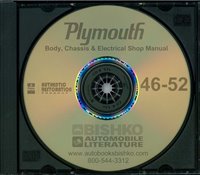 1946-52 PLYMOUTH Body, Chassis & Electrical Service Manual sample image