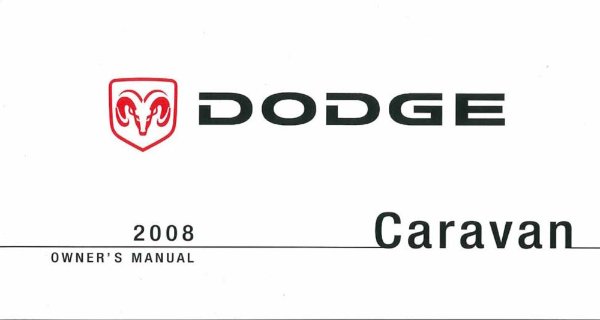 2008 Dodge Caravan Owner's Manual