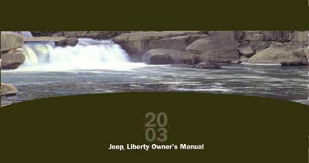2003 Jeep Liberty Owners Manual User Guide