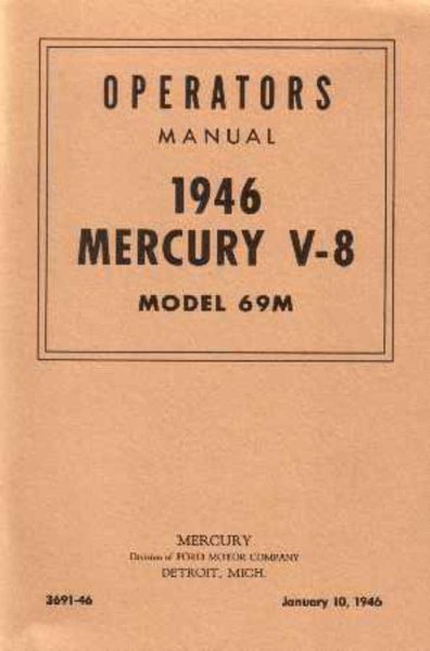 1946 Mercury Mercury Owner's Manual