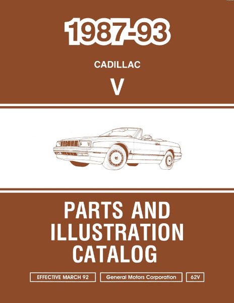 1987–1993 Cadillac Allante Parts Book