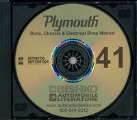 1941 PLYMOUTH P11-P12 Body, Chassis & Electrical Service Manual sample image