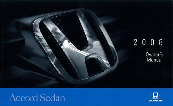 2008 Honda Accord Sedan Owner's Manual