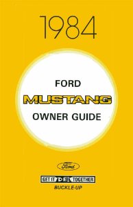 1984 Ford Mustang Owner's Manual
