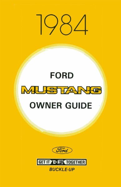 1984 Ford Mustang Owner's Manual