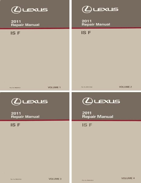 2011 Lexus IS F Factory Shop Service Manual