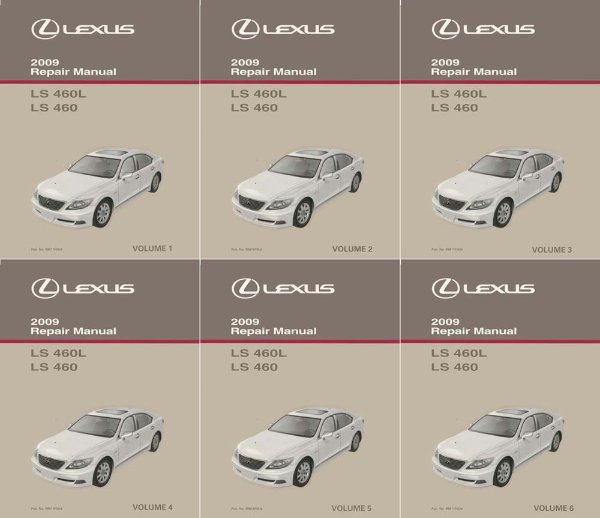 2009 Lexus LS 460 LS 460L Factory Shop Service Manual