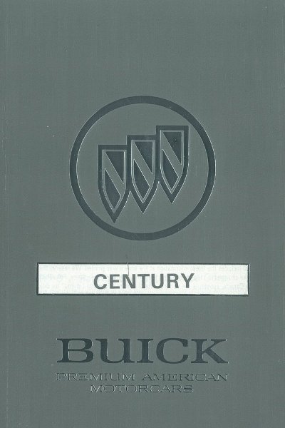 1992 Buick Century Owner's Manual