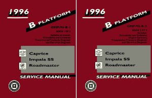 1996 Chevrolet Roadmaster, Caprice, Impala SS Factory Shop Service Manual