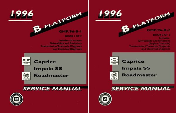 1996 Chevrolet Roadmaster, Caprice, Impala SS Factory Shop Service Manual