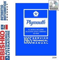 1965 PLYMOUTH Full Line Body, Chassis & Electrical Repair Shop Manual sample image
