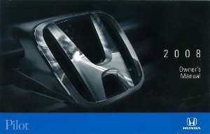 2008 Honda Pilot Owner's Manual