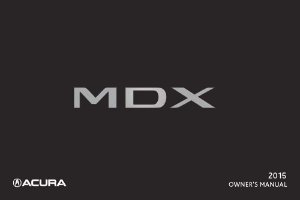 2015 Acura MDX Owner's Manual