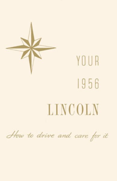 1956 Lincoln Capri, Mark II, Premier Owner's Manual