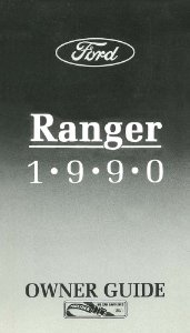 1990 Ford Ranger Owner's Manual