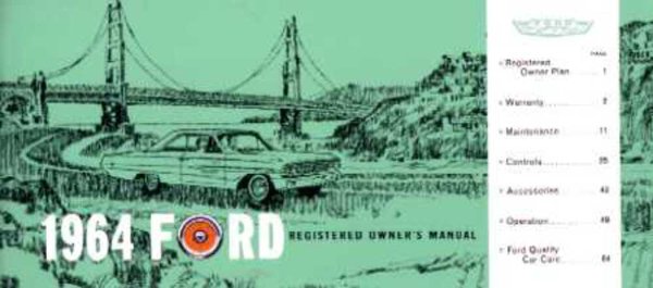 1964 Ford Galaxie Owner's Manual