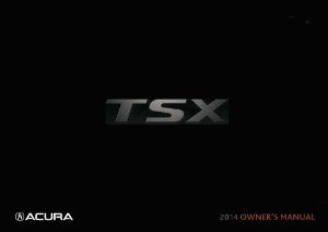 2014 Acura TSX Owner's Manual