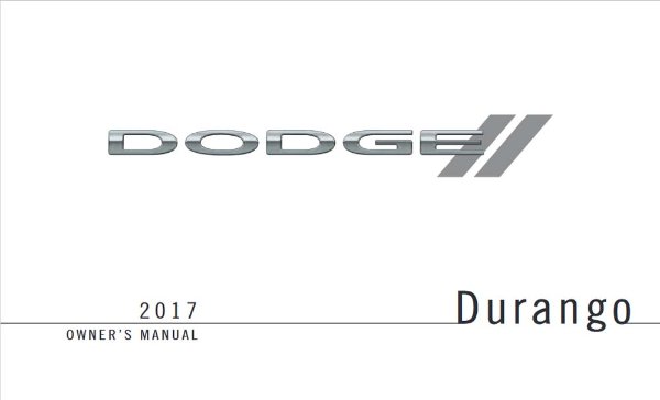 2017 Dodge Durango Owner's Manual