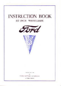 1934 Ford Passenger Car Owner's Manual
