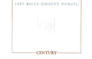 1987 Buick Century Owner's Manual
