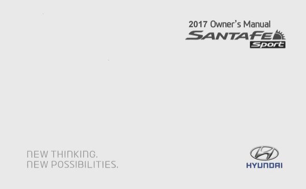 2017 Hyundai Santa Fe Sport Owner's Manual