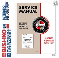 1967-71 JEEP J-SERIES Body, Chassis & Electrical Service Manual sample image