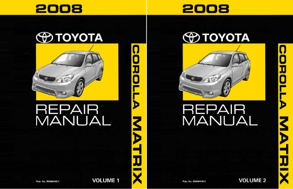 2008 Toyota Corolla Matrix Factory Shop Service Manual
