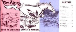 1964 Ford Mustang Owner's Manual