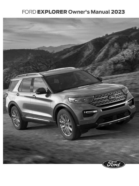 2023 Ford Explorer Owner's Manual