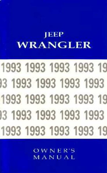 1993 Jeep Wrangler Owner's Manual