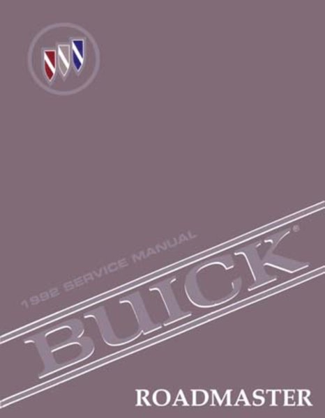 1992 Buick Roadmaster Factory Shop Service Manual